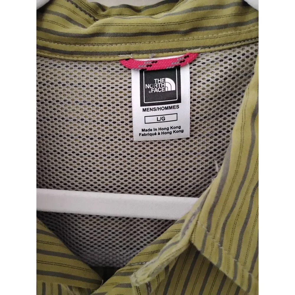 Men's The North Face Mustard Button Front Shirt Size Large